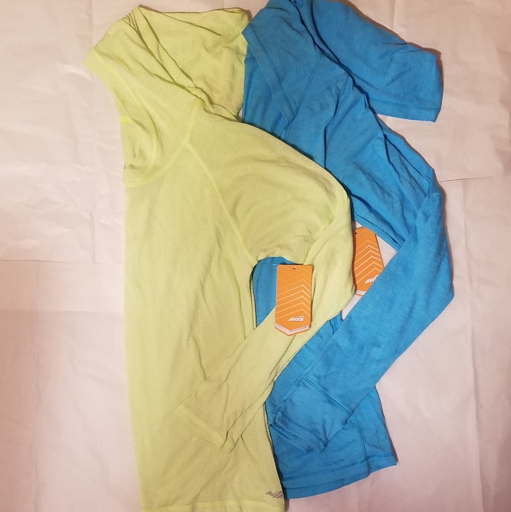 Set of Avia Athletic Hooded Shirts Size M NWT